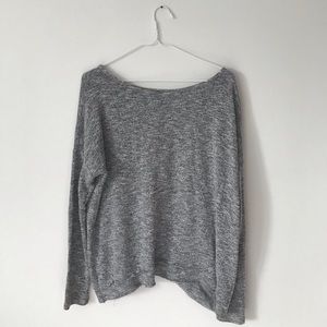 heather grey lightweight sweater